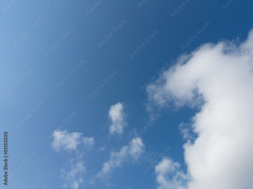 White Clouds blue skies White Clouds blue skies