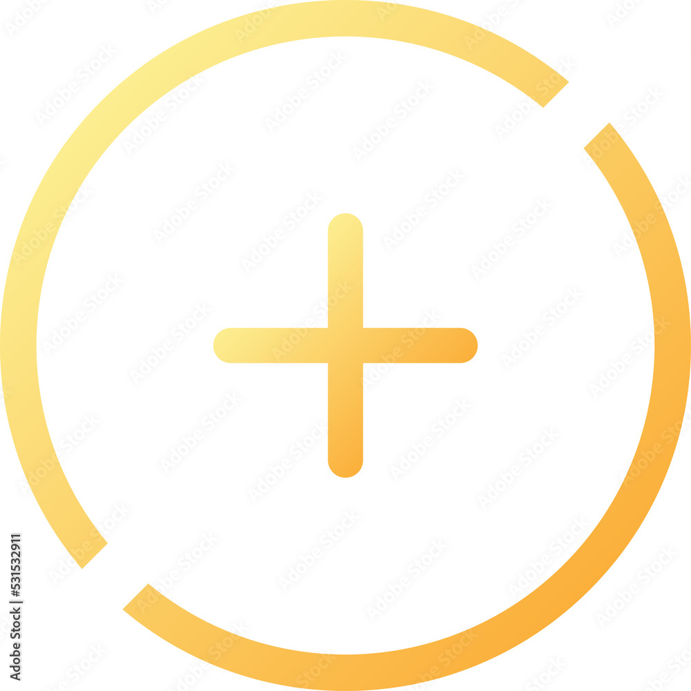 Fototapeta premium Add, plus flat icon