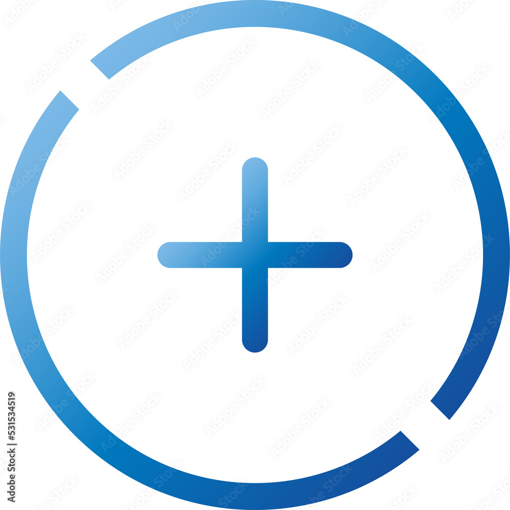 Fototapeta premium Add, plus flat icon