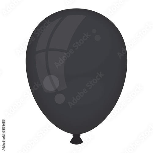 black balloon helium floating