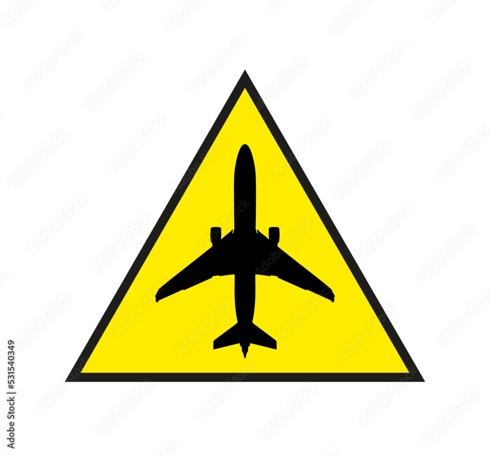 Airplane logo design with yellow triangle isolated on white. Very Unique and Different. Suitable for Companies and Businesses in Any Sector. Vector EPS 10 Airplane logo design with yellow triangle isolated on white. Very Unique and Different. Suitable for Companies and Businesses in Any Sector. Vector EPS 10