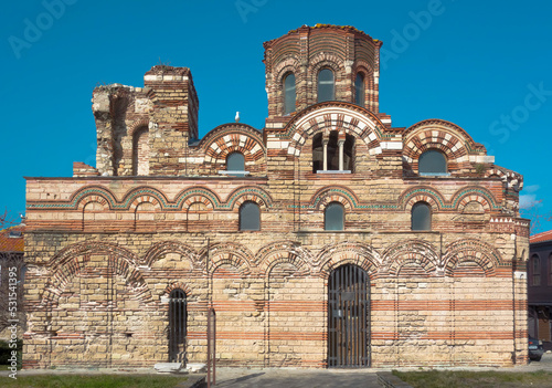 Church of Christ Pantocrator in the Ancient City of Nesebar, Bulgaria. The Ancient City of Nesebar is a UNESCO World Heritage Site, Church in Nesebar Bulgaria,