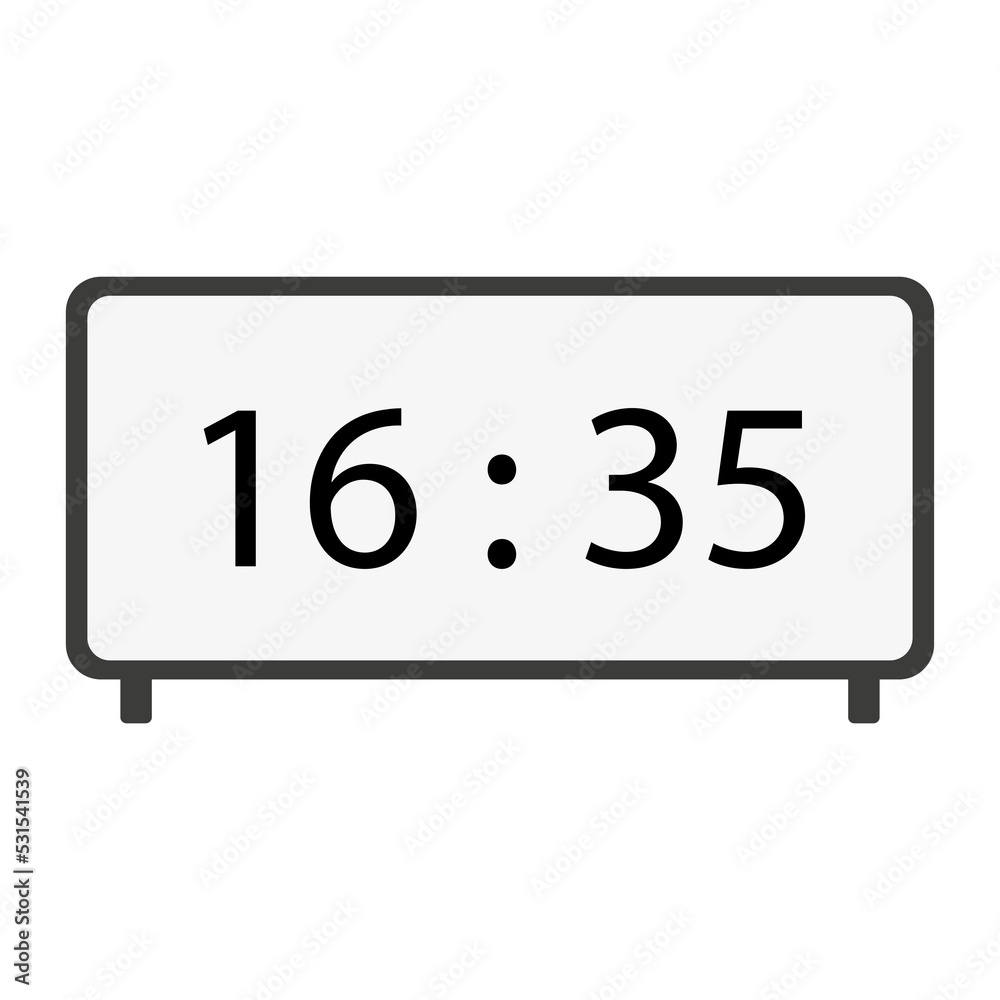 black electronic clock icon. Digital data. Time clock. Vector illustration. stock image. black electronic clock icon. Digital data. Time clock. Vector illustration. stock image.