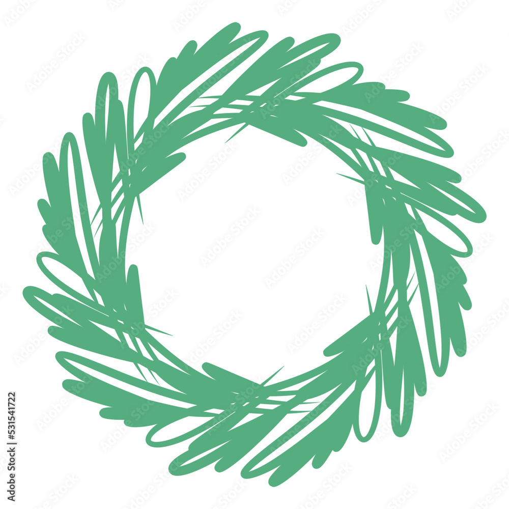 a frame of flowers drawn with colored pencils. round wreath. nice hand made design a frame of flowers drawn with colored pencils. round wreath. nice hand made design