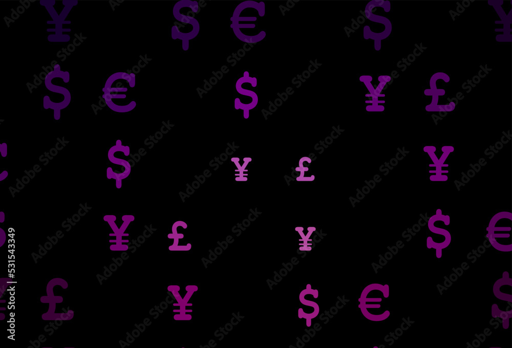 Dark purple vector layout with banking symbols. Dark purple vector layout with banking symbols.