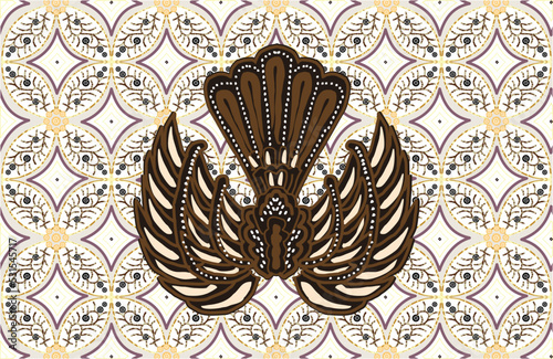 Indonesian Batik, The Development of Gurda Motifs. Batik is a coloring technique by using wax on the fabric, then dyeing it with liquid dye.