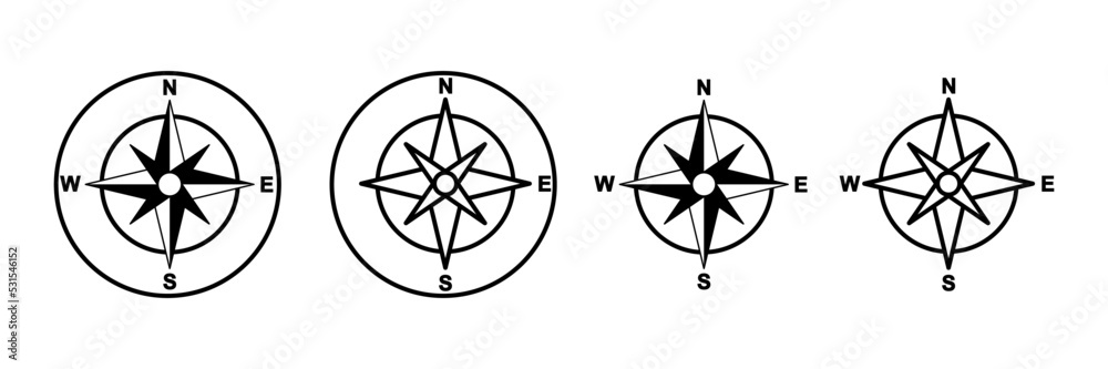 Compass icon vector. arrow compass icon sign and symbol Compass icon vector. arrow compass icon sign and symbol