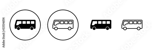 Bus icon vector. bus sign and symbol