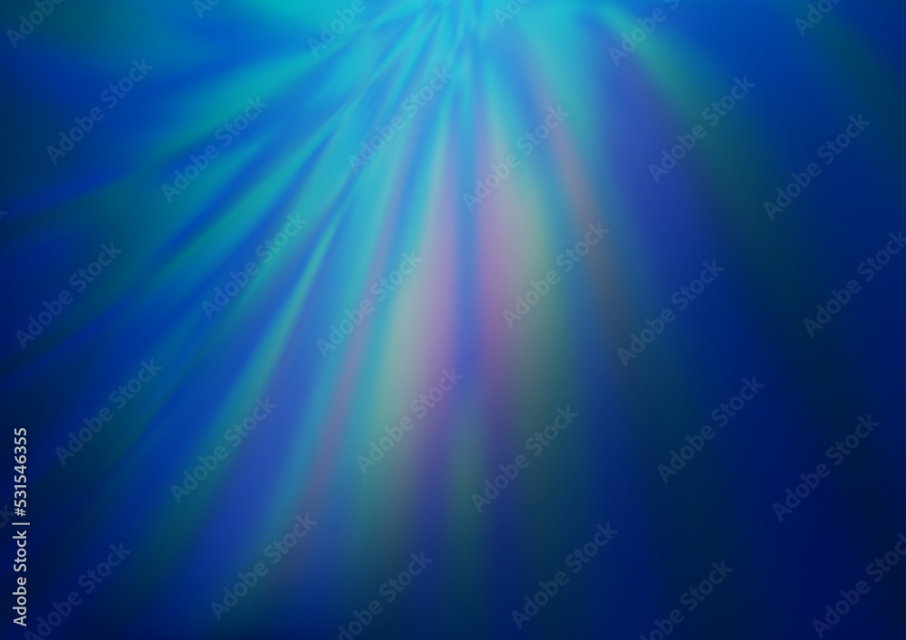 Fototapeta premium Light BLUE vector abstract blurred background.