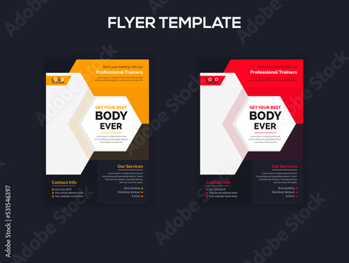Gym flyer for Best body ever