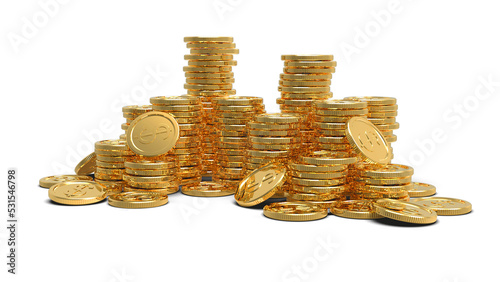 3D  dollar coins A011