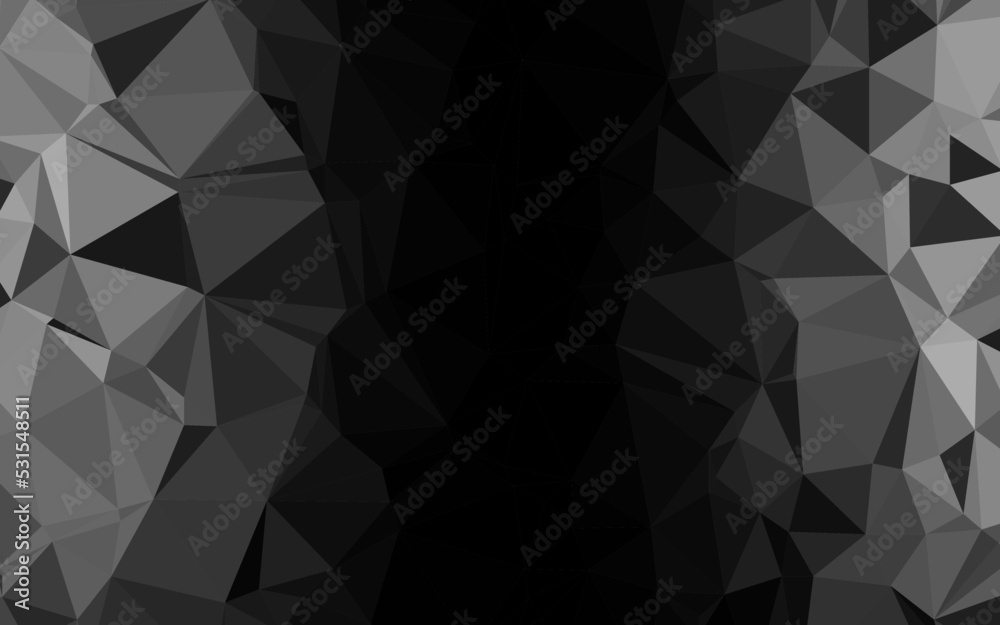 Obraz premium Dark Silver, Gray vector abstract mosaic backdrop.