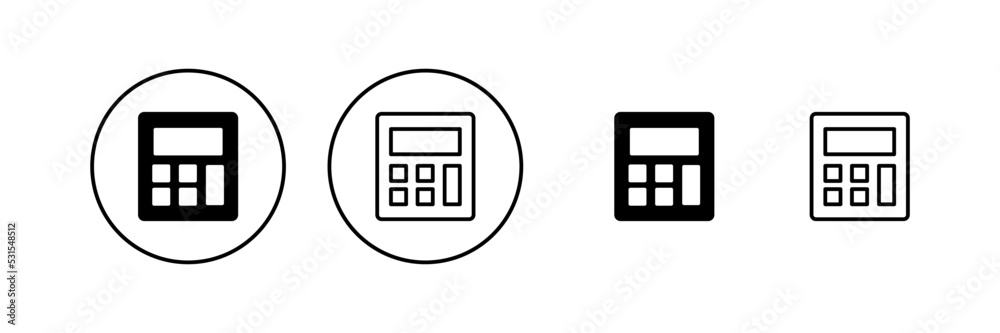 Calculator icon vector. Accounting calculator sign and symbol. Calculator icon vector. Accounting calculator sign and symbol.