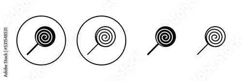 Candy icon vector. candy sign and symbol.