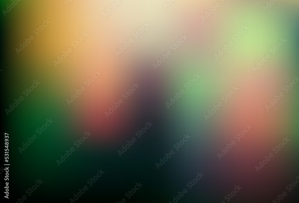 Dark Green vector blurred shine abstract pattern. Dark Green vector blurred shine abstract pattern.