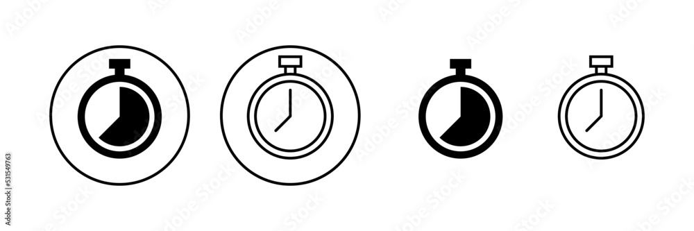 Stopwatch icon vector. Timer sign and symbol. Countdown icon. Period of time Stopwatch icon vector. Timer sign and symbol. Countdown icon. Period of time