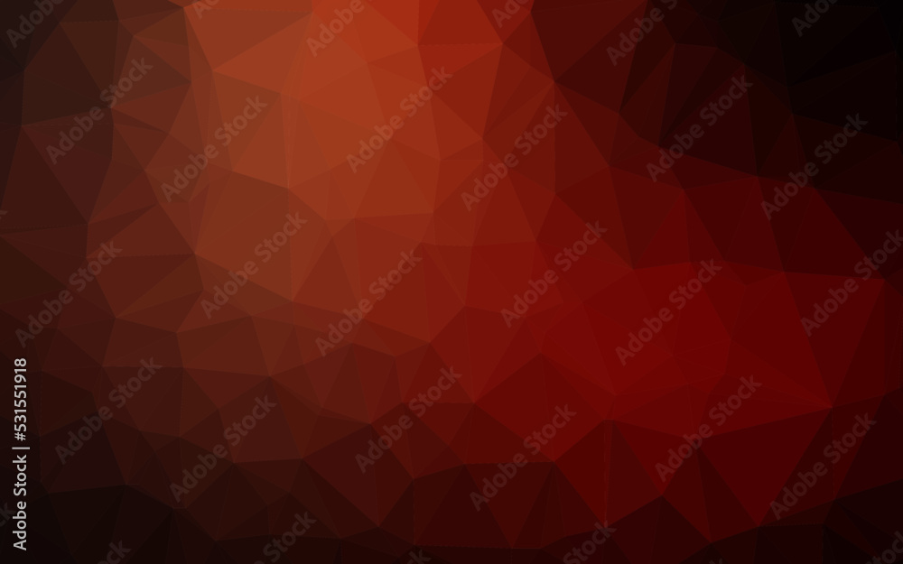 Dark Red vector abstract mosaic backdrop.