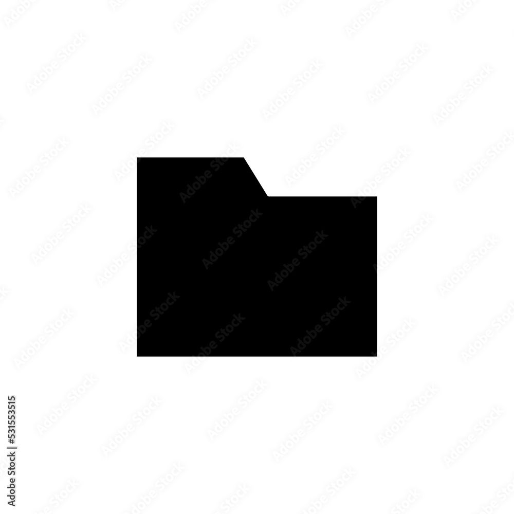 Folder icon vector for web and mobile app. folder sign and symbol