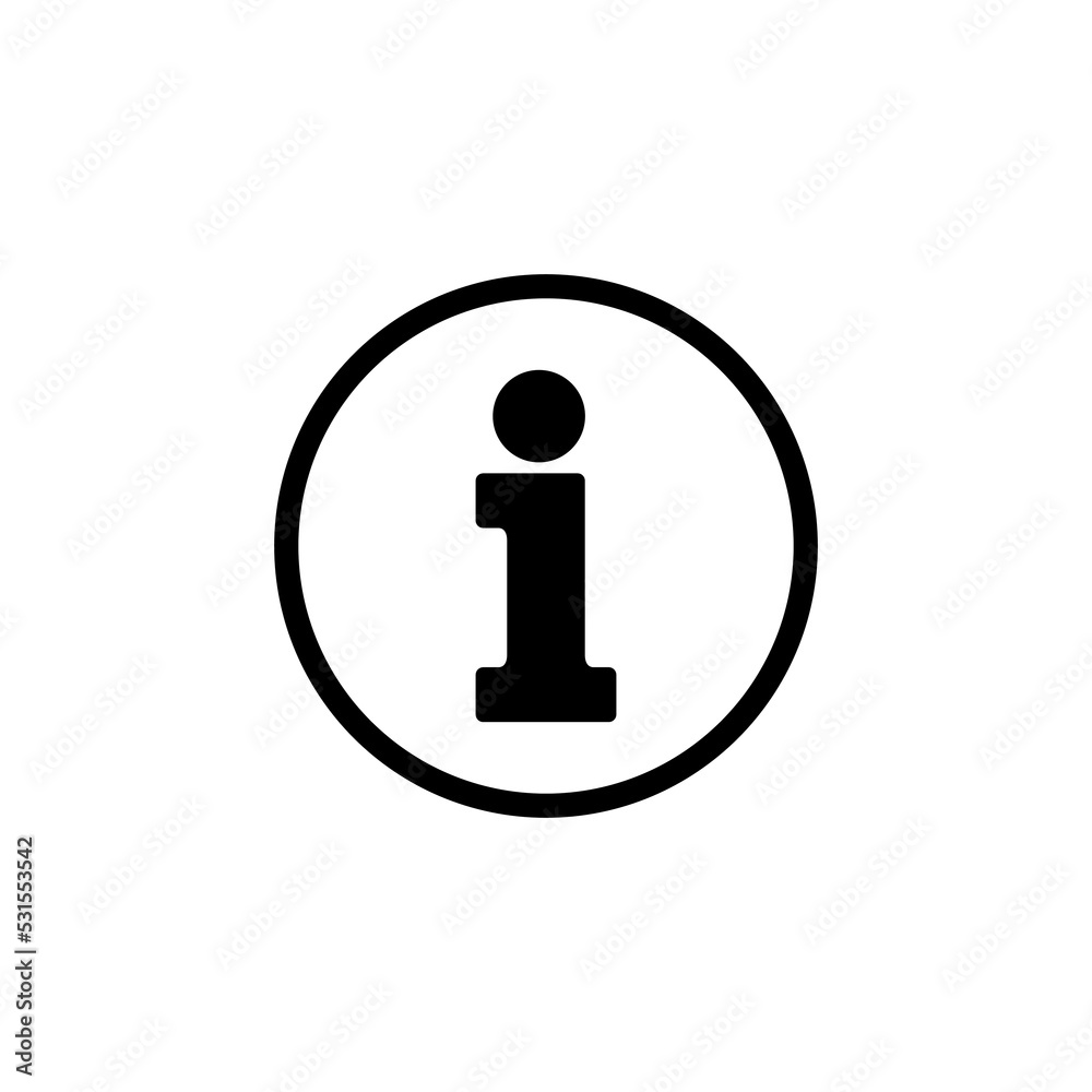 Info sign icon vector for web and mobile app. about us sign and symbol. Faq icon Info sign icon vector for web and mobile app. about us sign and symbol. Faq icon