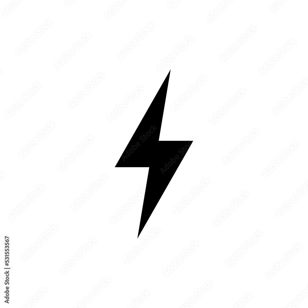 Lightning icon vector for web and mobile app. electric sign and symbol. power icon. energy sign Lightning icon vector for web and mobile app. electric sign and symbol. power icon. energy sign