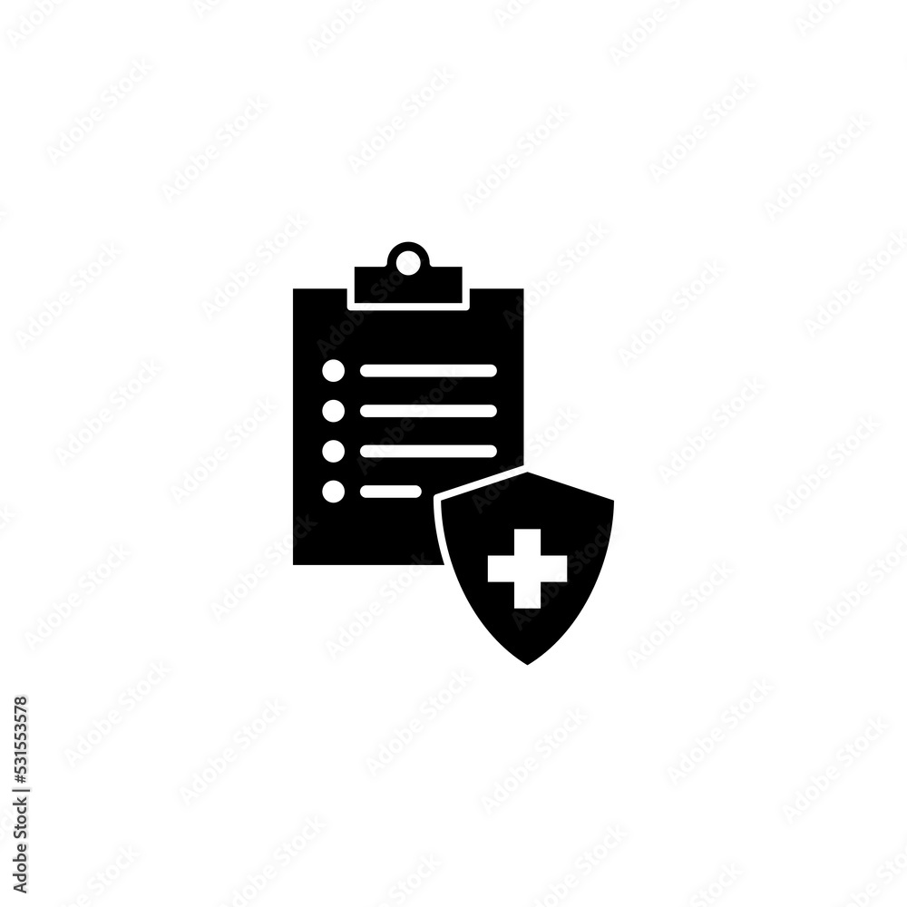 Medical insurance icon vector for web and mobile app. health insurance sign and symbol
