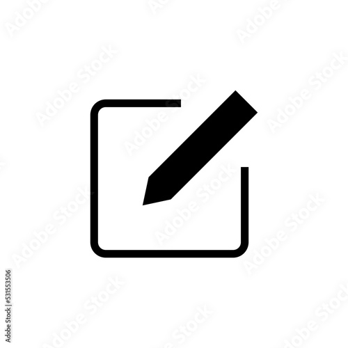 Edit icon vector for web and mobile app. edit document sign and symbol. edit text icon. pencil. sign up
