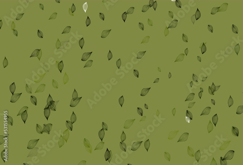 Light Green vector sketch background.