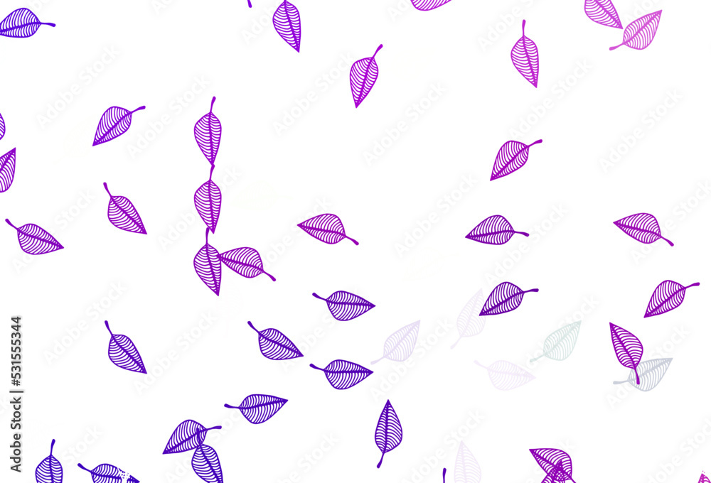 Fototapeta premium Light Purple vector hand painted template.