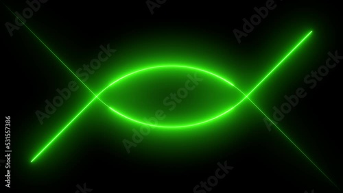 Wallpaper Mural Neon green laser lines background Torontodigital.ca