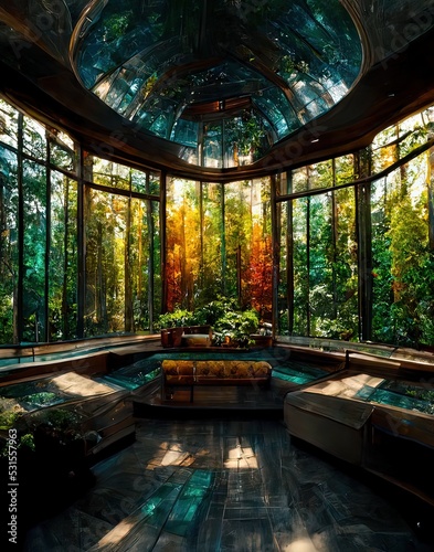 Glass House design concept forest © Pakorn