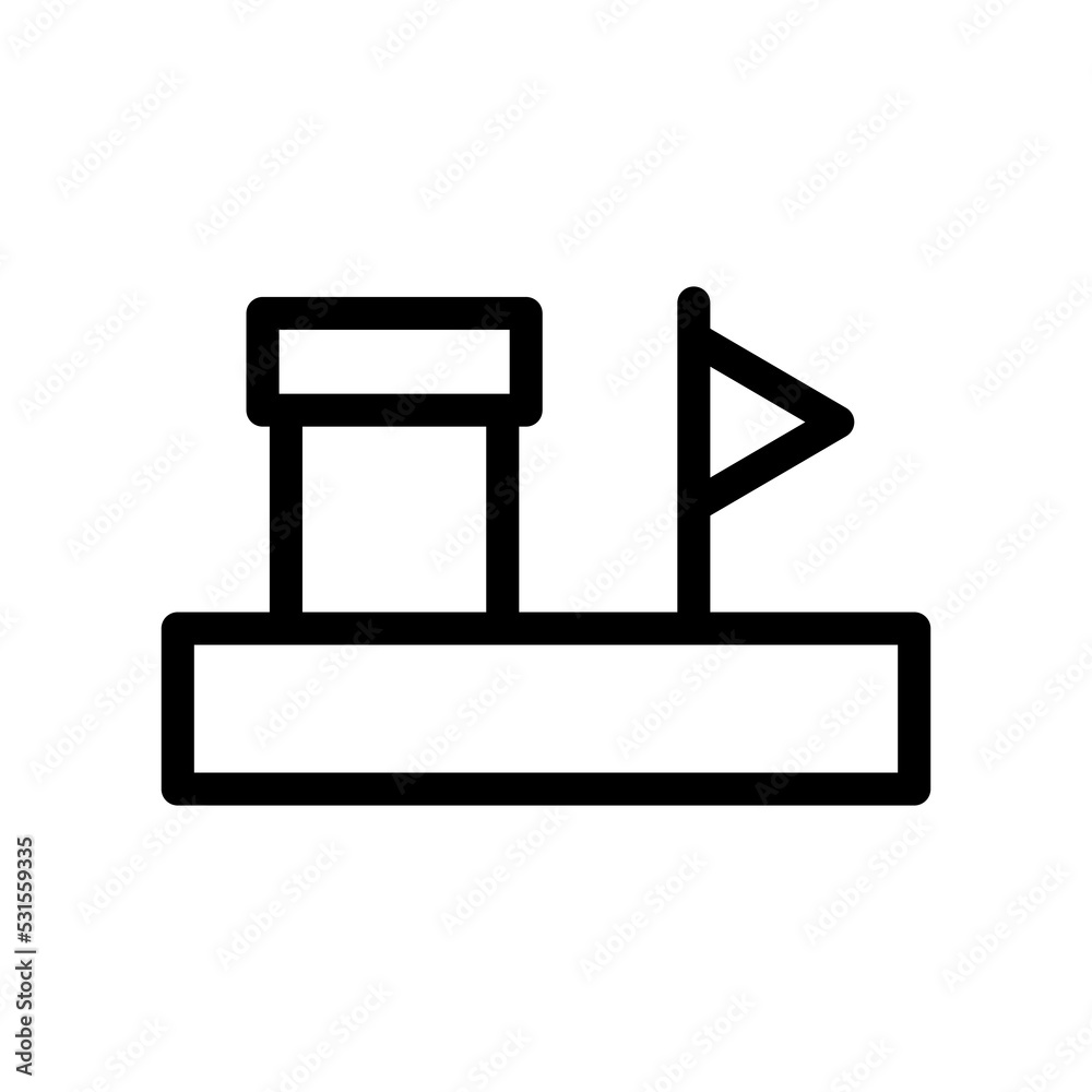 platformer game line icon illustration vector graphic platformer game line icon illustration vector graphic