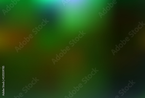 Dark Green, Yellow vector abstract bokeh pattern.