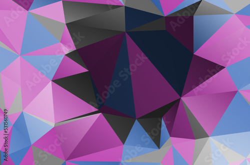 Colorful abstract geometric background with triangular polygons. Colorful mosaic of triangle.