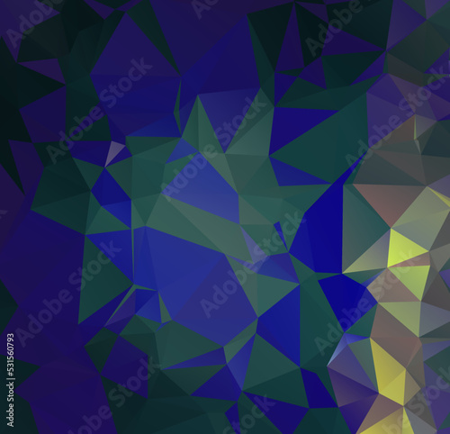 Colorful polygon background or frame. Abstract Rectangle Geometrical Background. Geometric design for business presentations or web