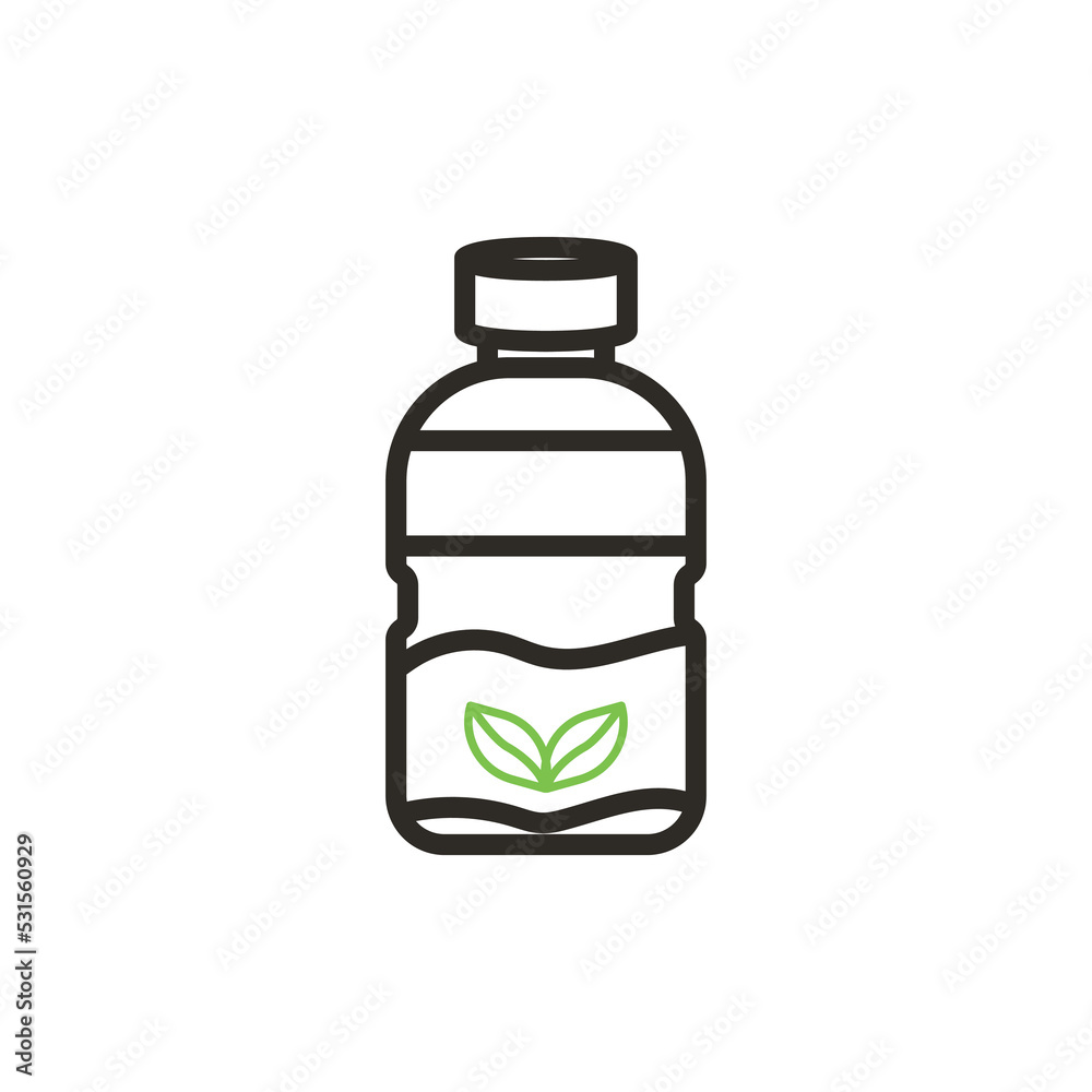 ecological set illustration, environmental hygiene icon, trash can, plastic, bottle, go green. ecological set illustration, environmental hygiene icon, trash can, plastic, bottle, go green.