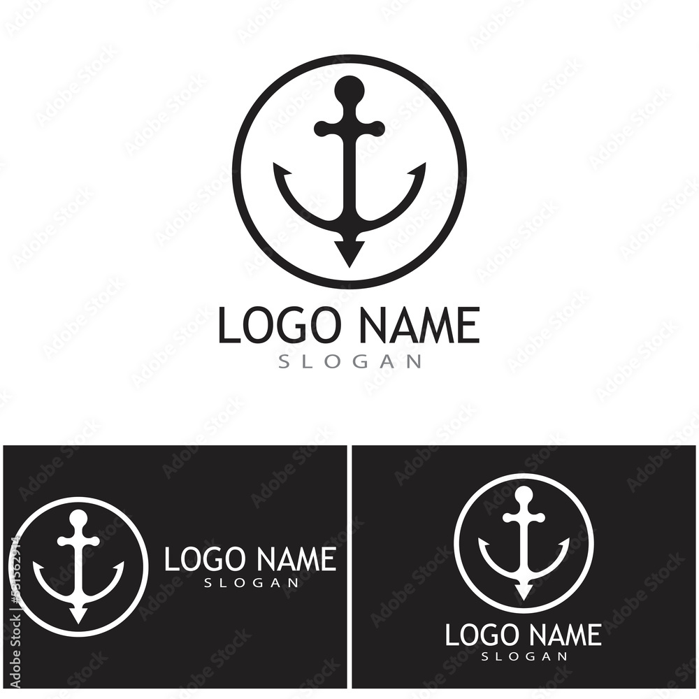 Anchor Logo Template vector symbol design Anchor Logo Template vector symbol design