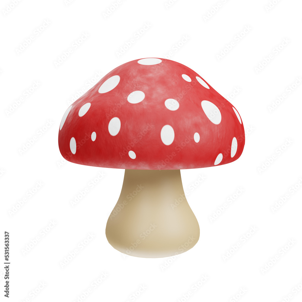 3D Mushroom Icon 3D Mushroom Icon