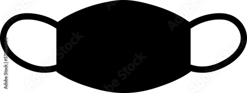 Mouth guard vector icon. mouth and nose mask icon on white background..eps
