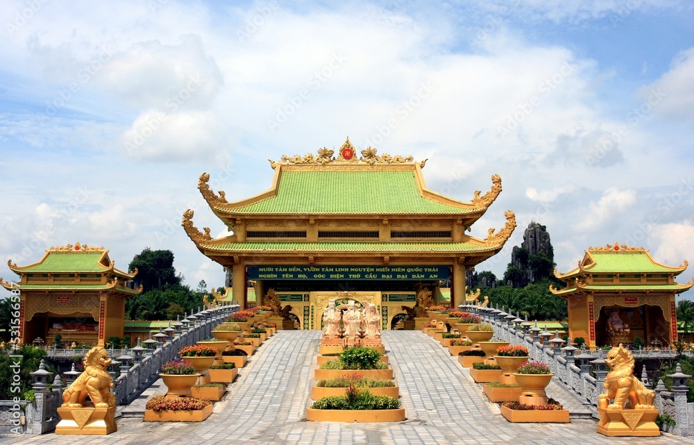 Dai Nam Golden Temple on 23 Oct 2016 - Vietnam, Dai Nam is also called Tu An Temple (Temple of Four Gratitude), a reminder of the origins of the Vietnamese and the people who helped form the country.