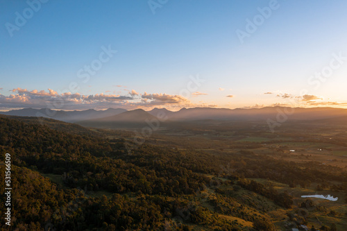 sunrise over the mountains