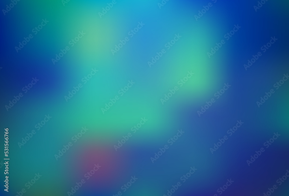 Light BLUE vector blurred shine abstract pattern.