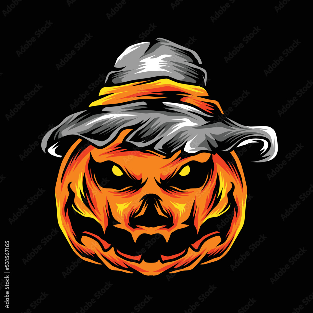 Vector graphic of halloween,can be used as a poster,merch,t-shirt design,etc