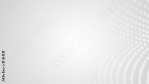 Dot white gray wave light technology texture background. Abstract big data digital concept. 3d rendering. © Papapig