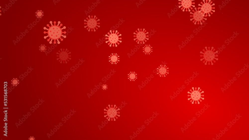 Coronavirus red pattern banner background. Abstract healthcare Illustrations concept COVID-19. Coronavirus red pattern banner background. Abstract healthcare Illustrations concept COVID-19.