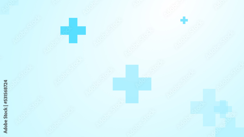 Medical white blue cross pattern background. Medical white blue cross pattern background.