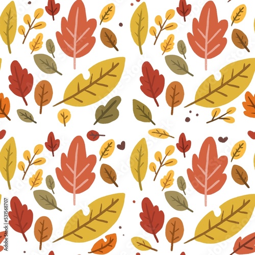 Cute Autumn seamless pattern for nursery, kids product, fabric