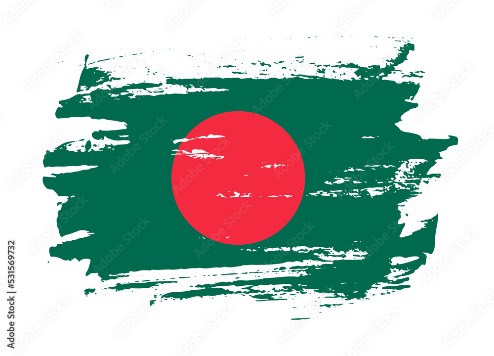 Grunge style textured flag of Bangladesh country Grunge style textured flag of Bangladesh country