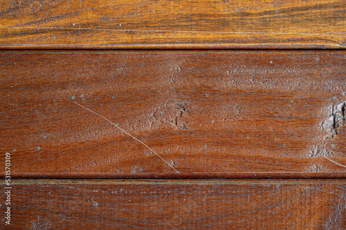 Plank wood table floor with natural pattern texture background.
