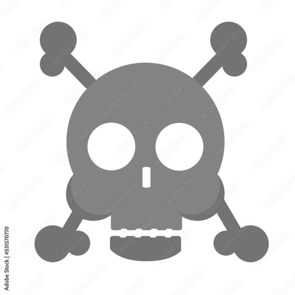 Flat design skull vector graphic illustration suitable for storybooks, web design and motion videos, presentation videos and more Flat design skull vector graphic illustration suitable for storybooks, web design and motion videos, presentation videos and more