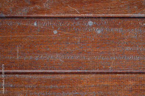 Plank wood table floor with natural pattern texture background.